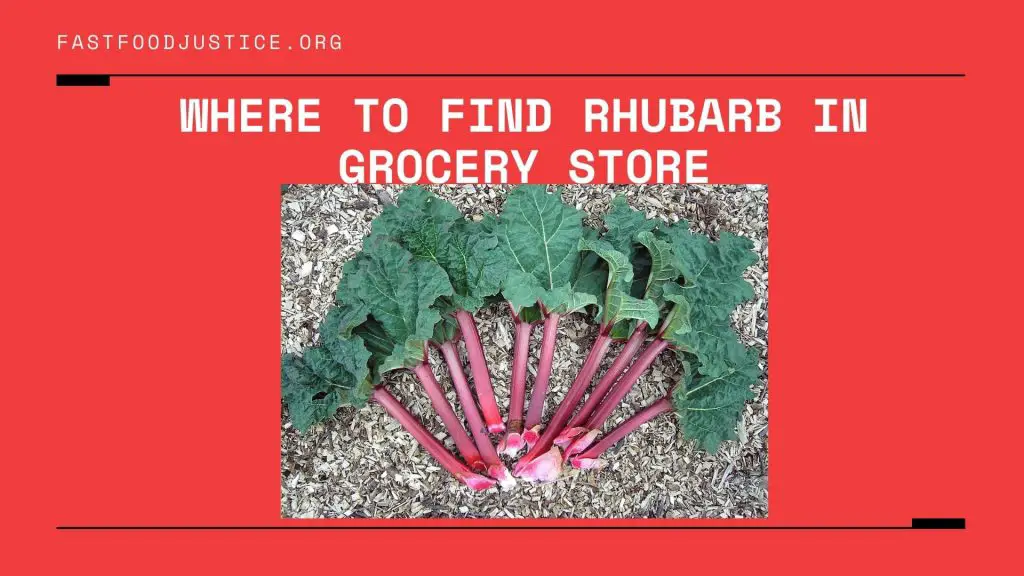 Where to Find Rhubarb in Grocery Store