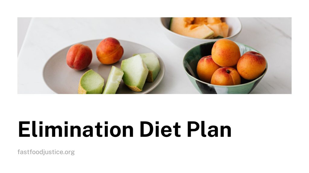 Elimination Diet Plan 